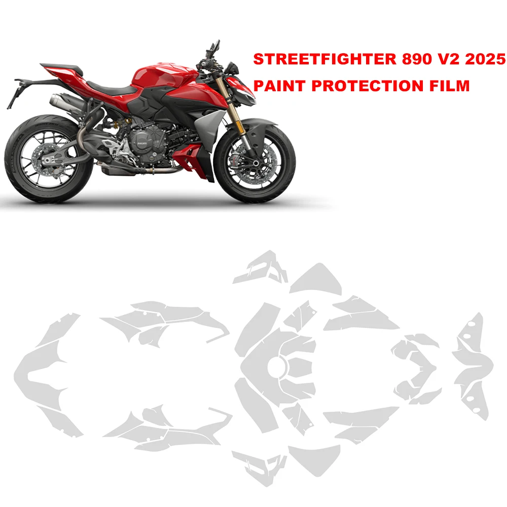  For Ducati Streetfighter 890 V2 Motorcycle PPF Anti-scratch Protection Streetfighter V2 Paint Fairing Protection
For Ducati Streetfighter 890 V2 Motorcycle PPF Anti-scratch Protection Streetfighter V2 Paint Fairing Protection