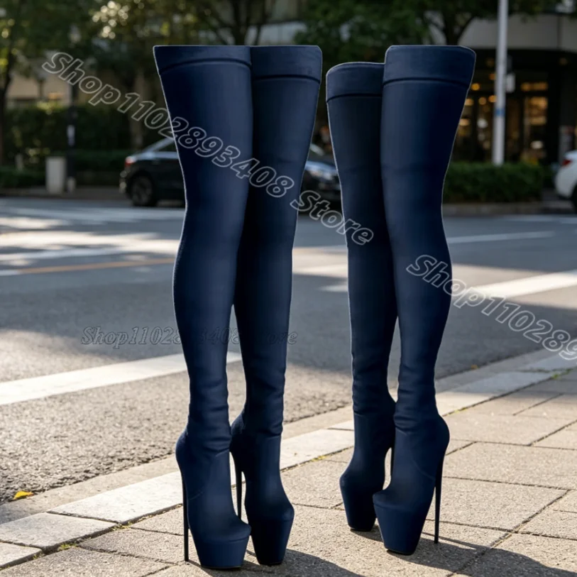 Red Platform Elastic Boots Round Toe Thin High Heels British Style Spring Design for Women Over Knee Boots Zapatos Para Mujere
Red Platform Elastic Boots Round Toe Thin High Heels British Style Spring Design for Women Over Knee Boots Zapatos Para Mujere