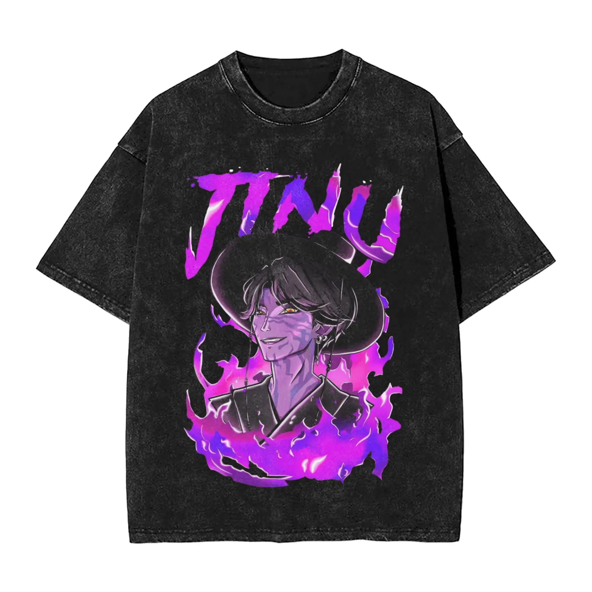Винтажная мужская футболка с фиолетовым пламенем в стиле аниме Jinu, хлопковая стираная футболка KPOP, охотники на демонов, футболки с короткими рукавами, одежда большого размера
Винтажная мужская футболка с фиолетовым пламенем в стиле аниме Jinu, хлопковая стираная футболка KPOP, охотники на демонов, футболки с короткими рукавами, одежда большого размера
