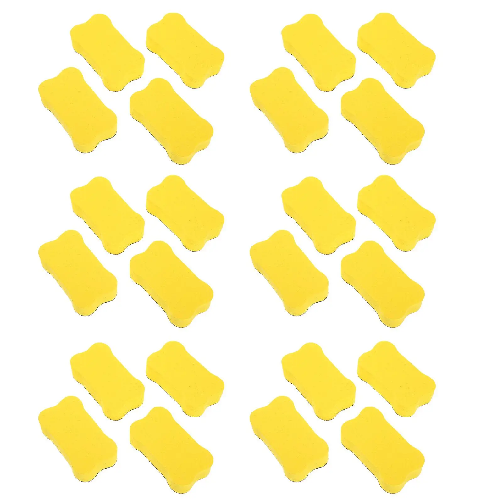24pcs Yellow Bone Shaped Whiteboard Erasers 7x4x2cm EVA Felt Cloth Dry Erase Accessories for Kids School Office Use
24pcs Yellow Bone Shaped Whiteboard Erasers 7x4x2cm EVA Felt Cloth Dry Erase Accessories for Kids School Office Use