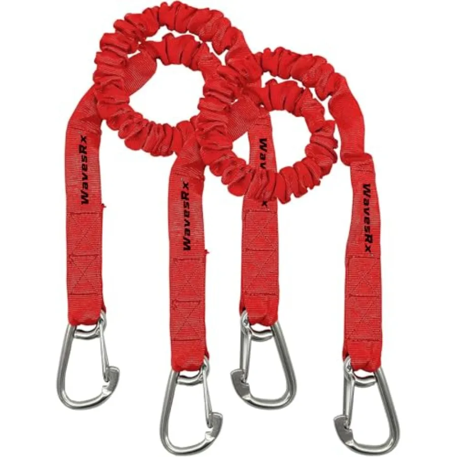 DockingPal™ Premium Flat Bungee Dock Lines for Boat Nautical Elastic Boat Dock Rope with Stainless Steel Carabiners Stretches f
DockingPal™ Premium Flat Bungee Dock Lines for Boat Nautical Elastic Boat Dock Rope with Stainless Steel Carabiners Stretches f