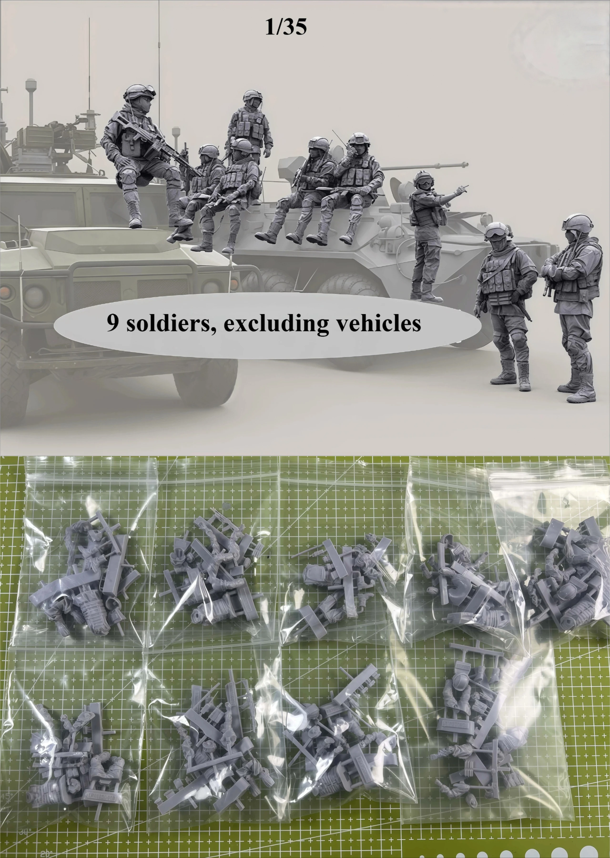 Высококачественный комплект модели из смолы 1/35, Gk, статус сидений танка спецназа, 9-местная модель из смолы серого цвета в сборе, неокрашенная
Высококачественный комплект модели из смолы 1/35, Gk, статус сидений танка спецназа, 9-местная модель из смолы серого цвета в сборе, неокрашенная