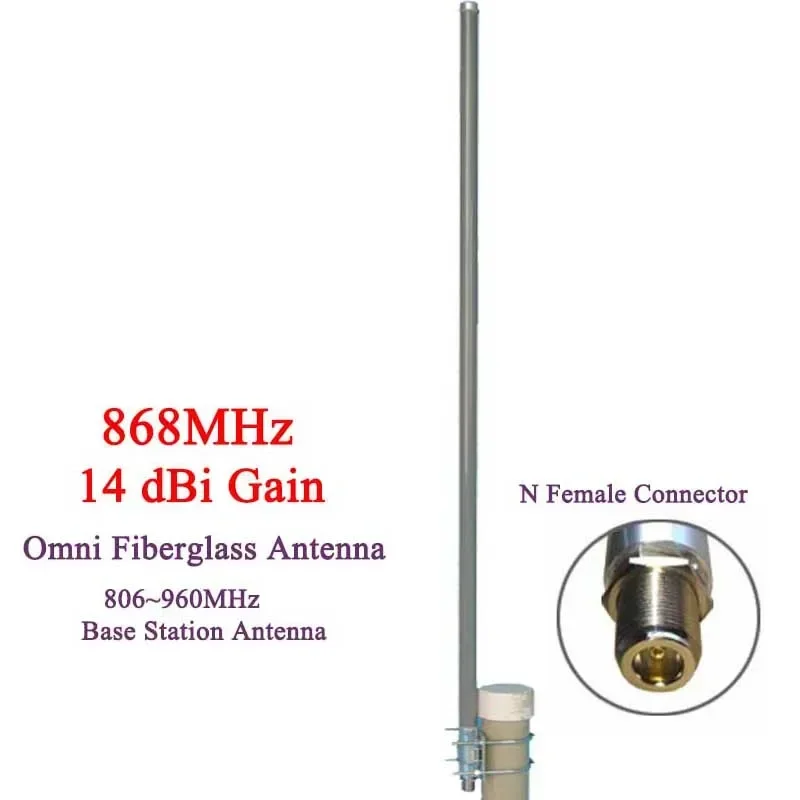 4pcs/lot,868MHz Omni antenna,915MHz, N female,antenna, high quality, factory outlet,14dbi 150cm
4pcs/lot,868MHz Omni antenna,915MHz, N female,antenna, high quality, factory outlet,14dbi 150cm