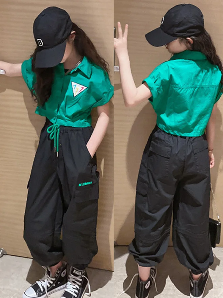Girls Net Red Summer Suit 2022 New Style Big Boy Fried Street Overalls Short-sleeved Casual Two-piece Tide baby girl clothes
Girls Net Red Summer Suit 2022 New Style Big Boy Fried Street Overalls Short-sleeved Casual Two-piece Tide baby girl clothes