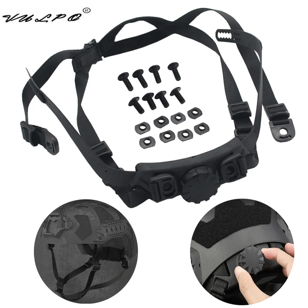 VULPO Helmet Inner Suspension System Hunting Airsoft Helmet Adjustable Head Lock Strap For FAST Helmet Accessories
VULPO Helmet Inner Suspension System Hunting Airsoft Helmet Adjustable Head Lock Strap For FAST Helmet Accessories