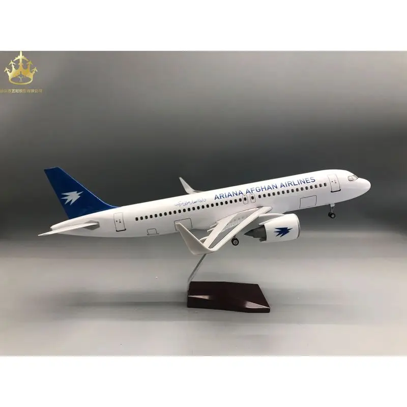 320 Afghan Airlines aircraft model 47cm with lights and wheels simulation static model
320 Afghan Airlines aircraft model 47cm with lights and wheels simulation static model
