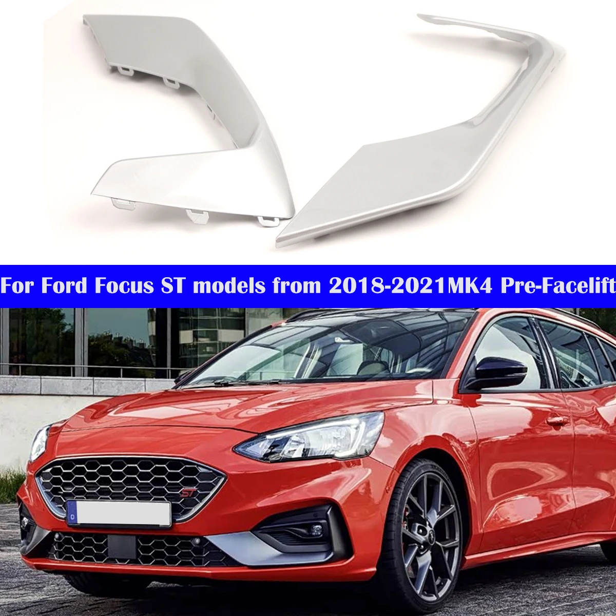 OEM:2267454 JX7B-15B246-TAPRAA для Ford Focus ST2018-2021 MK4, серебристая передняя решетка с предварительной линией автомобиля, левая/правая накладка на переднюю решетку
OEM:2267454 JX7B-15B246-TAPRAA для Ford Focus ST2018-2021 MK4, серебристая передняя решетка с предварительной линией автомобиля, левая/правая накладка на переднюю решетку