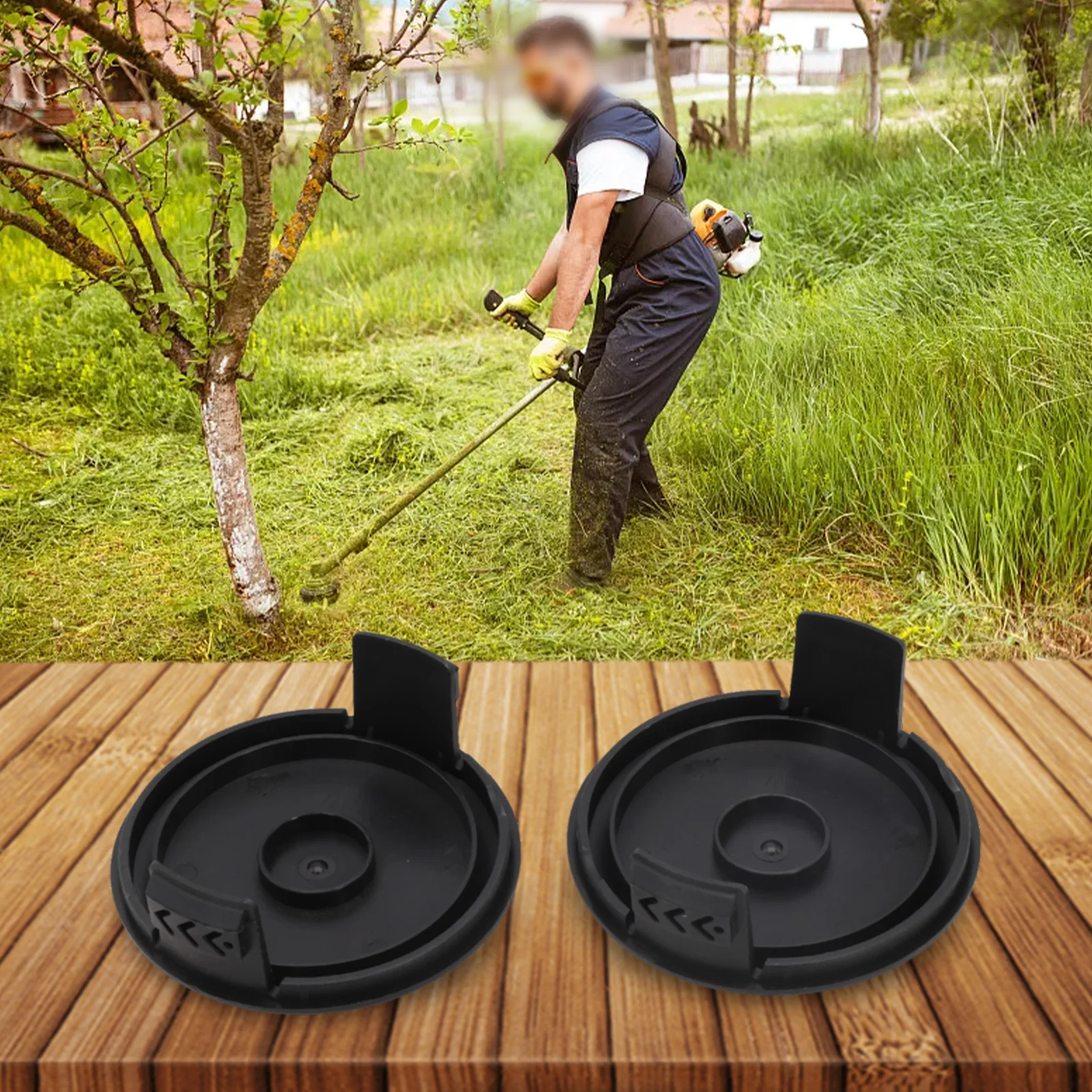 For Homelite Spool Cap Cover Lawn Mower 2pcs Black Electric Trimmer For AC41HCA UT41112 Replacement Spool Covers
For Homelite Spool Cap Cover Lawn Mower 2pcs Black Electric Trimmer For AC41HCA UT41112 Replacement Spool Covers