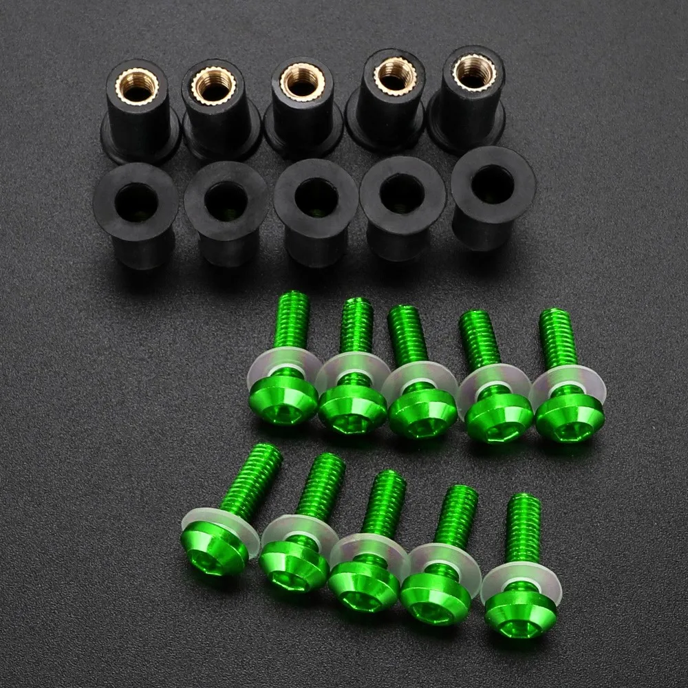 10pcs/Set M5 Windshield Nuts Windscreen Fairing Screw Bolts FOR KAWASAKI VERSY 650 1000 VULCAN 650 S W800 Z1000 SX Z250
10pcs/Set M5 Windshield Nuts Windscreen Fairing Screw Bolts FOR KAWASAKI VERSY 650 1000 VULCAN 650 S W800 Z1000 SX Z250