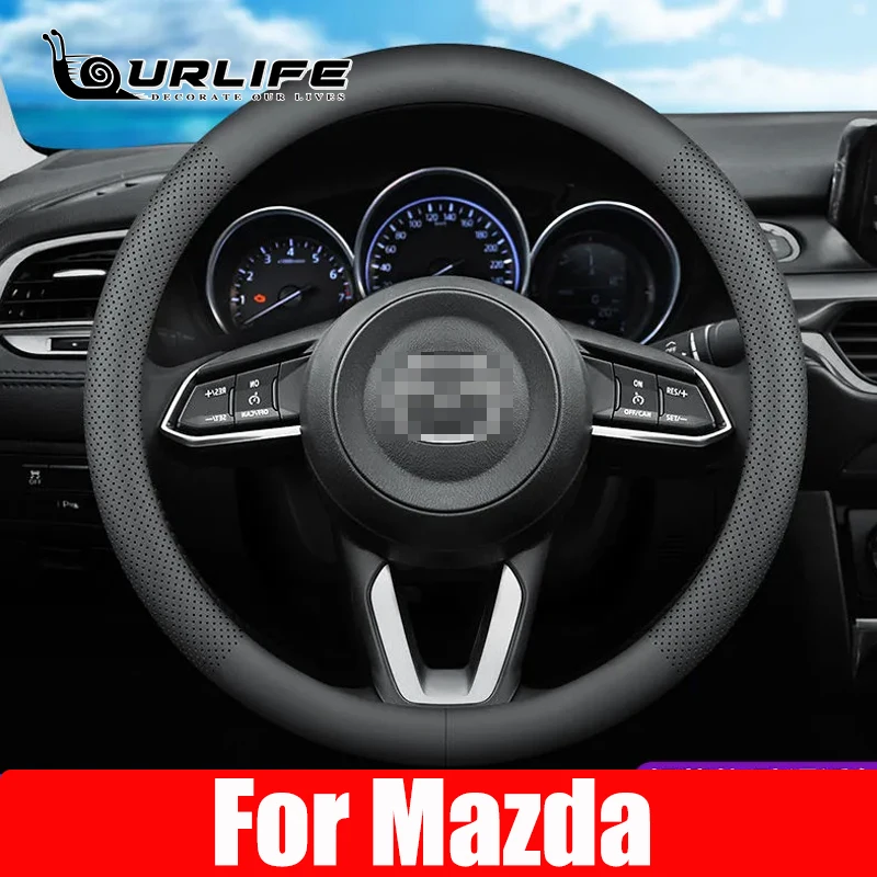 38 CM PU Leather Car Steering Wheel Cover for Mazda 3 CX-3 CX-4 CX-5 CX-7 CX-9 Axela 6 Gh Gj Anti-Slip Funda Volante Accessories
38 CM PU Leather Car Steering Wheel Cover for Mazda 3 CX-3 CX-4 CX-5 CX-7 CX-9 Axela 6 Gh Gj Anti-Slip Funda Volante Accessories