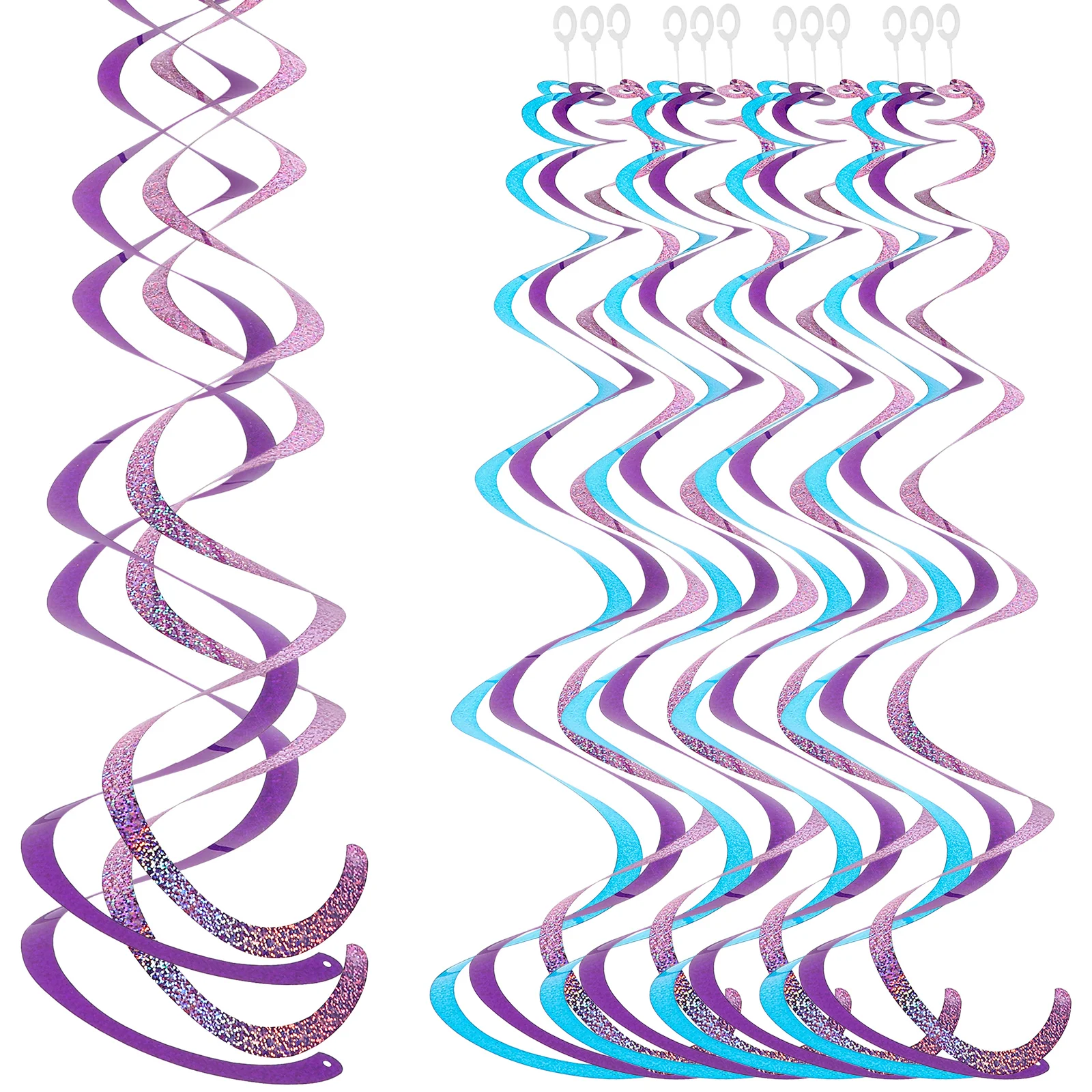 5Sets Shiny Reusable PVC Hanging Swirl Decorations Multicolor Party Decoration Ceiling Ornaments for Various Celebrations
5Sets Shiny Reusable PVC Hanging Swirl Decorations Multicolor Party Decoration Ceiling Ornaments for Various Celebrations