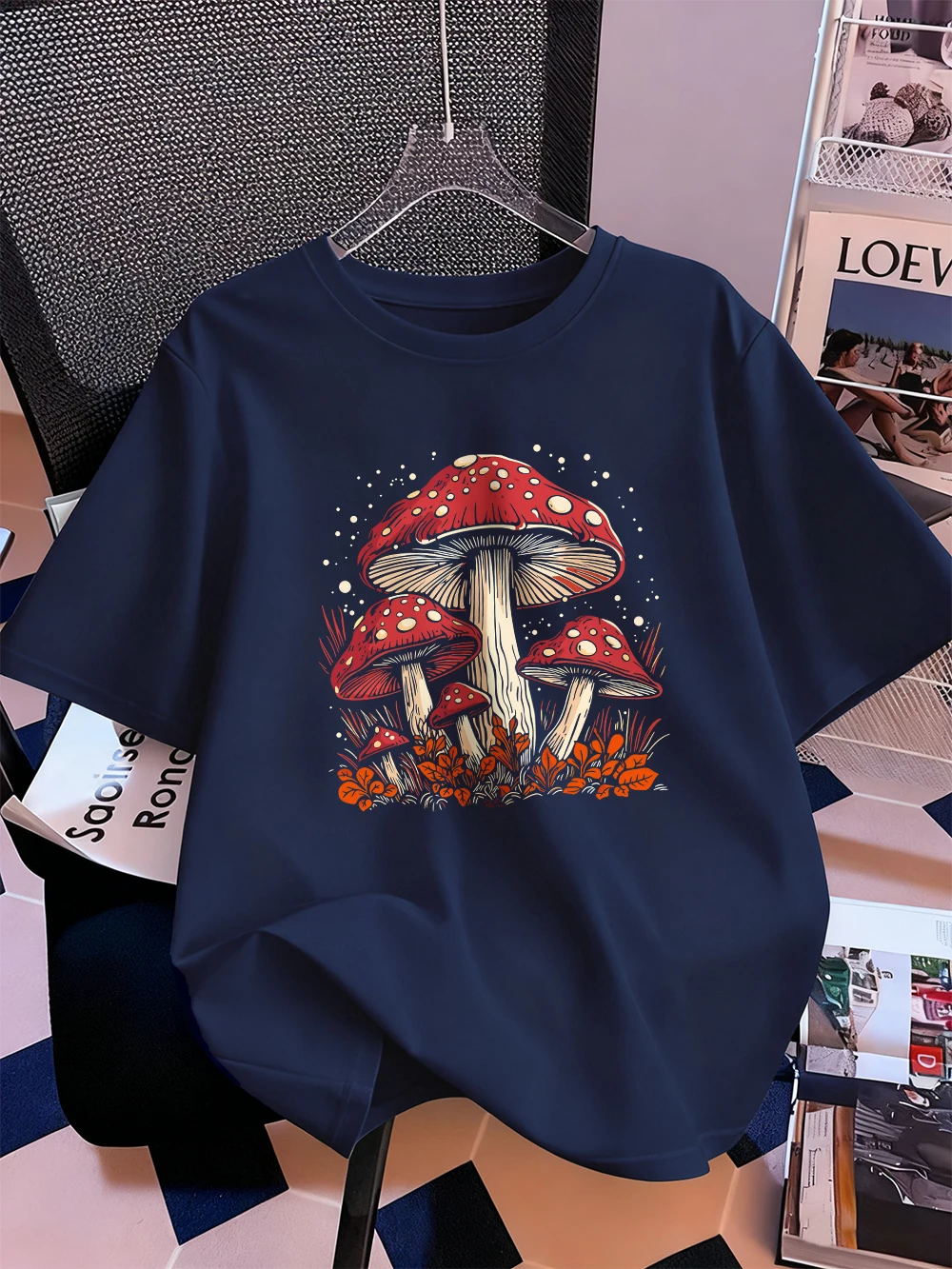 Red Mushroom Personality Prints T-Shirts Womens Summer Cotton Tops O-Neck Soft Oversized T Shirts Casual Woman Short Sleeve Tees
Red Mushroom Personality Prints T-Shirts Womens Summer Cotton Tops O-Neck Soft Oversized T Shirts Casual Woman Short Sleeve Tees