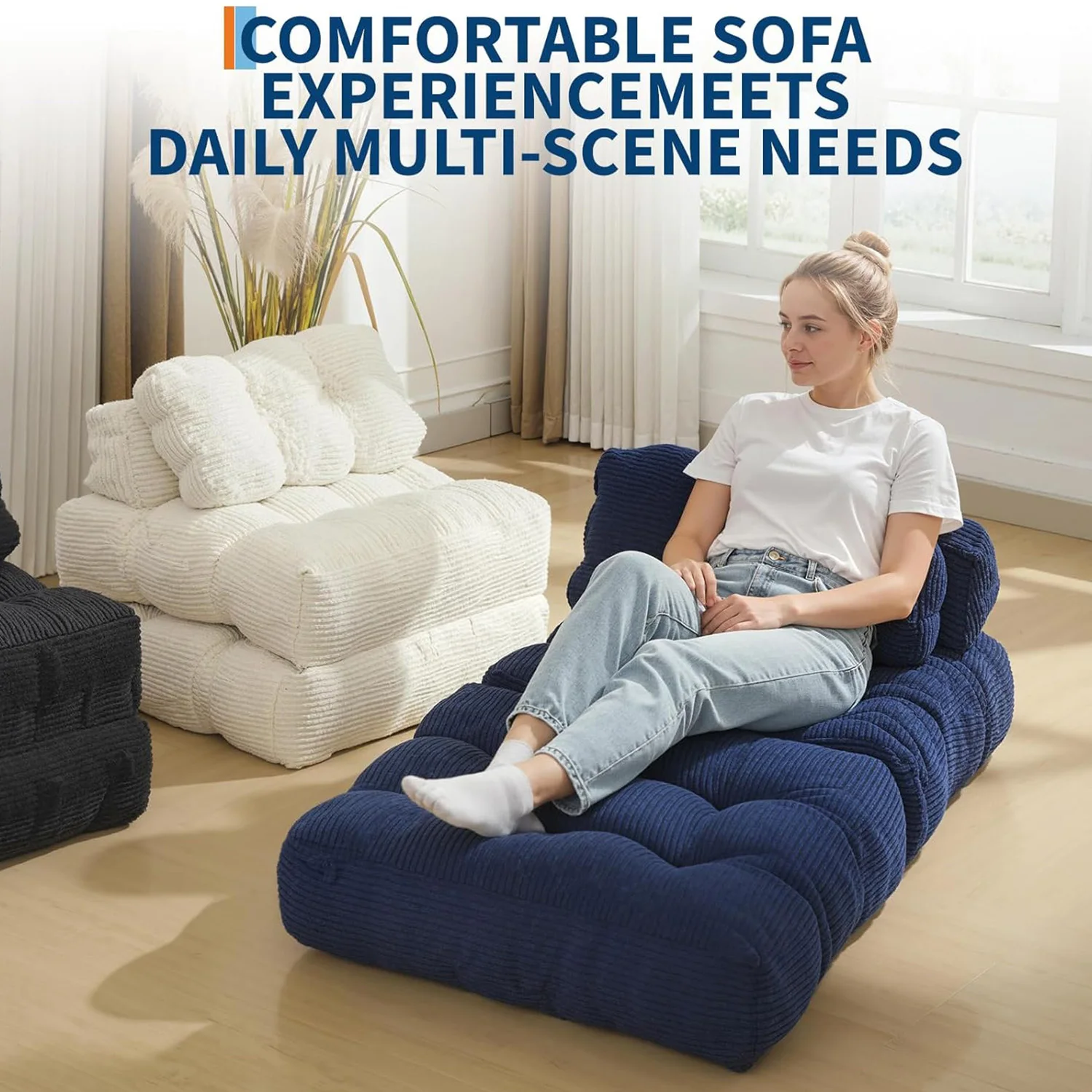 Folding Sofa Bed,Convertible Sleeper Chair with Pillow Foldable Mattress&Side Pocket, Fold Out Chair Bed Comfy Floor Sofa Lounge
Folding Sofa Bed,Convertible Sleeper Chair with Pillow Foldable Mattress&Side Pocket, Fold Out Chair Bed Comfy Floor Sofa Lounge