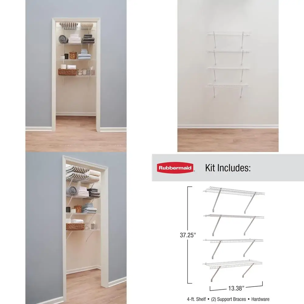 White 3-Foot Direct Mount Linen Shelf Kit
White 3-Foot Direct Mount Linen Shelf Kit