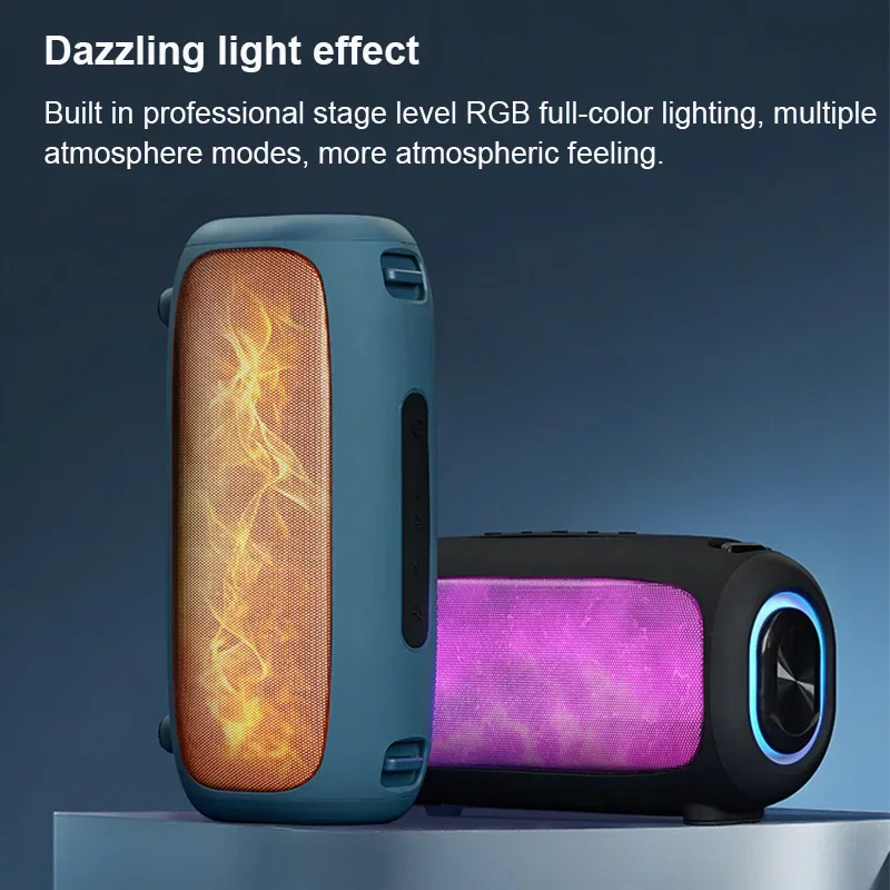 Flame Lamp Colorful Light Wireless Bluetooth Speaker Desktop Computer Audio Outdoor Portable HIFI Stereo Mini Boombox TF AUX
Flame Lamp Colorful Light Wireless Bluetooth Speaker Desktop Computer Audio Outdoor Portable HIFI Stereo Mini Boombox TF AUX
