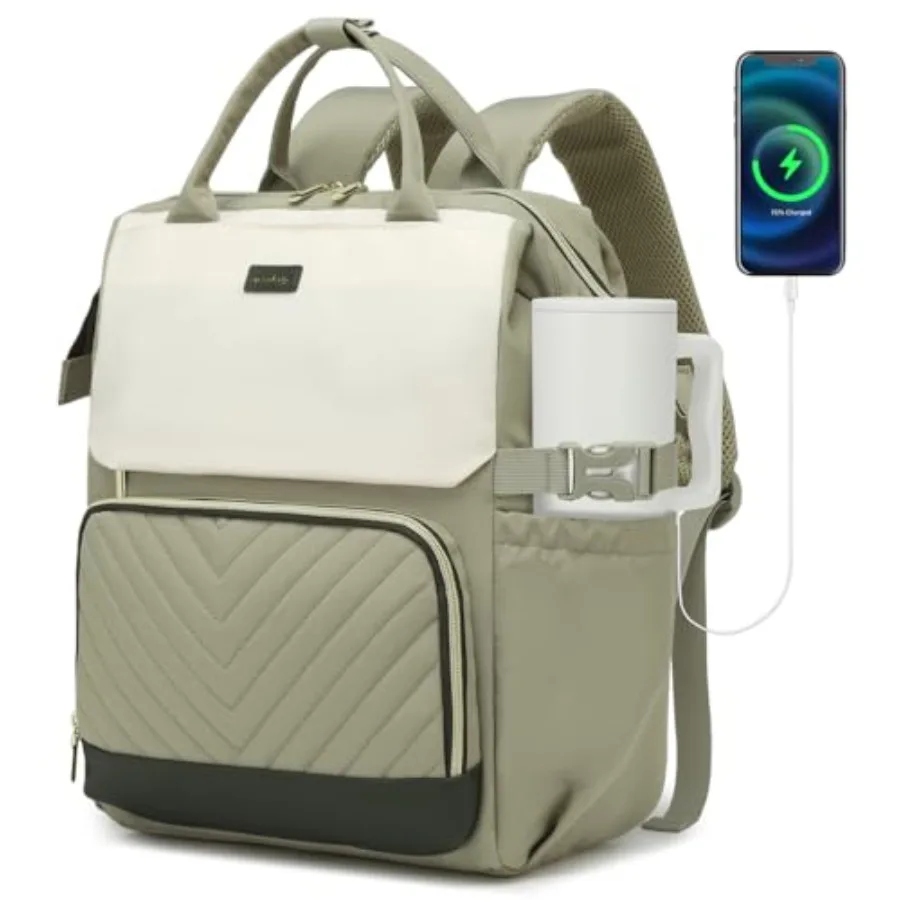 Laptop Backpack for Women College Bookbag School Backpack for High School Teen Girls Work Bags with Cup Holder and USB Charger
Laptop Backpack for Women College Bookbag School Backpack for High School Teen Girls Work Bags with Cup Holder and USB Charger