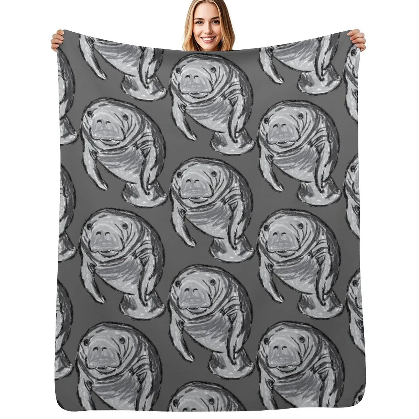 Artwork of a Manatee Throw Blanket Cute Plaid sofa bed Cute Flannel Blankets
Artwork of a Manatee Throw Blanket Cute Plaid sofa bed Cute Flannel Blankets