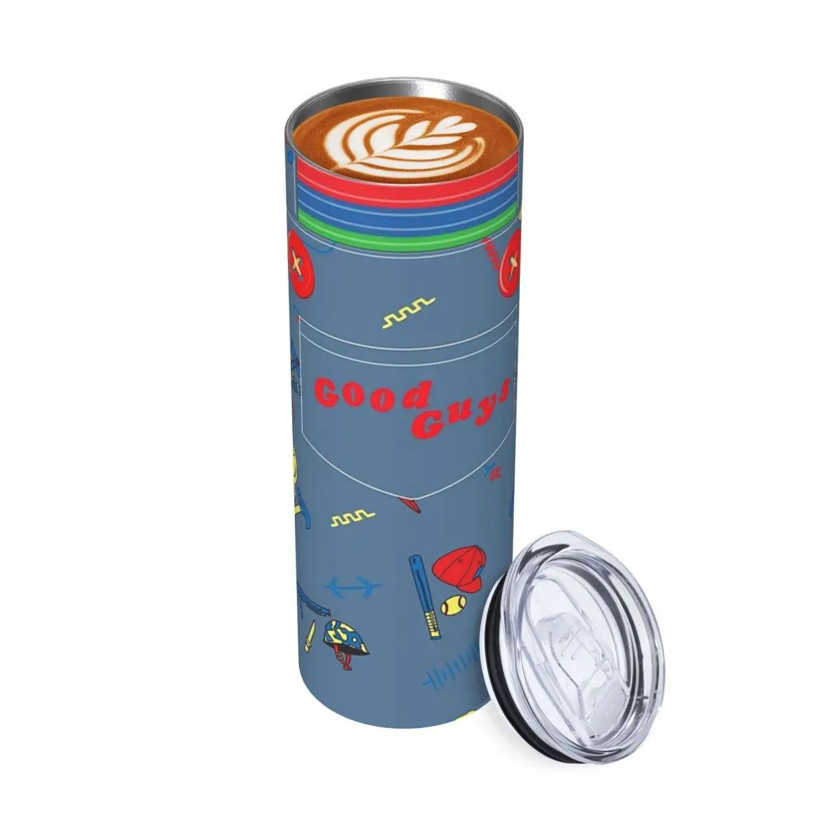 Good Guys Child's Play Chucky - Killer Doll Overalls Stainless Steel Tumbler Vacuum Insulated Mug Thermal Cold Bottle 20oz
Good Guys Child's Play Chucky - Killer Doll Overalls Stainless Steel Tumbler Vacuum Insulated Mug Thermal Cold Bottle 20oz