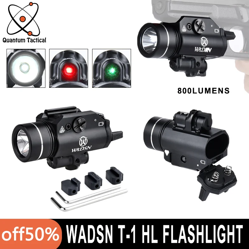 NEW Flashlight T-1 HL Hanging Pisto Lamp Red Green Laser Scout Light 800Lumens Strobe White LED Spotlight Fit 20MM Rail G 17 18
NEW Flashlight T-1 HL Hanging Pisto Lamp Red Green Laser Scout Light 800Lumens Strobe White LED Spotlight Fit 20MM Rail G 17 18