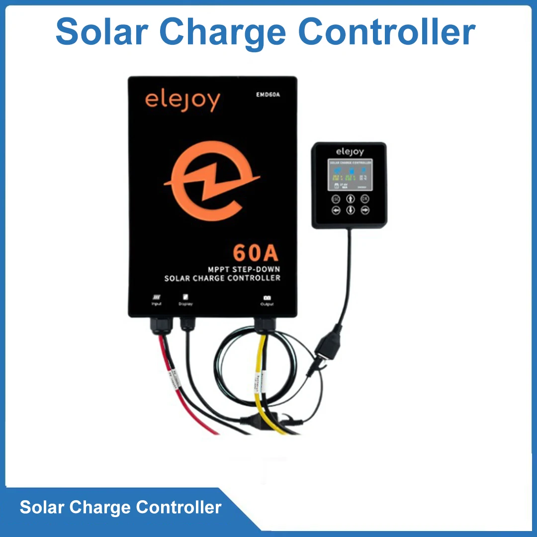 60A MPPT Solar Charge Controller Auto 2700W Max 130V PV Input Step-Down Solar Regulator for Battery RV Camping Home System
60A MPPT Solar Charge Controller Auto 2700W Max 130V PV Input Step-Down Solar Regulator for Battery RV Camping Home System