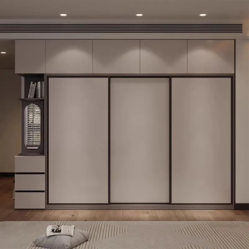 *Modern Design Allows Customization of Wooden Sliding Wardrobes for Bedroom Furniture with Display Racks Designer Wardrobe, Soli
*Modern Design Allows Customization of Wooden Sliding Wardrobes for Bedroom Furniture with Display Racks Designer Wardrobe, Soli