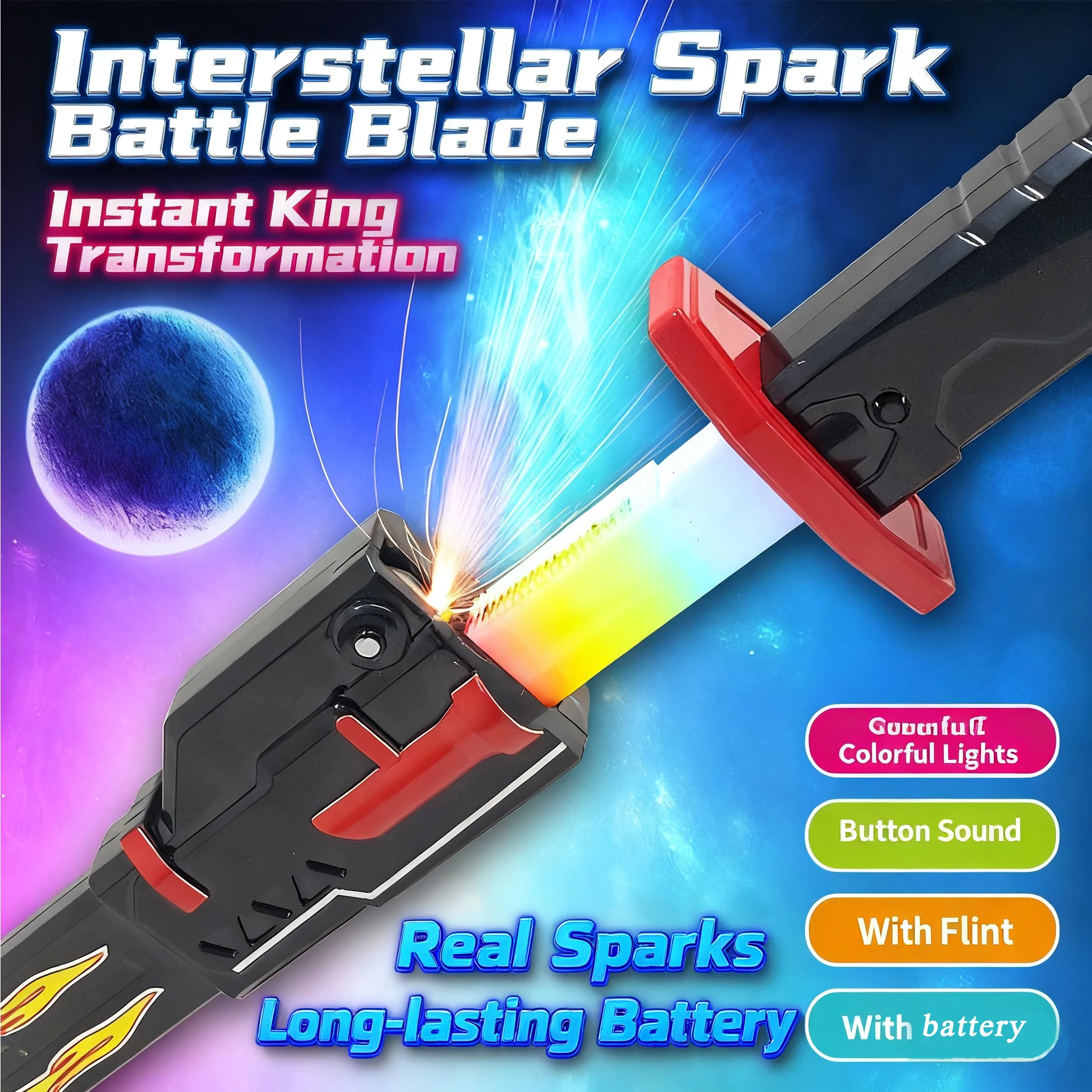 Киберпанк неоновый меч 13 дюймов Spark Blade с батарейкой кнопки звука AI Чрезвычайно длительное время автономной работы для мальчиков и девочек, косплей на Хэллоуин
Киберпанк неоновый меч 13 дюймов Spark Blade с батарейкой кнопки звука AI Чрезвычайно длительное время автономной работы для мальчиков и девочек, косплей на Хэллоуин