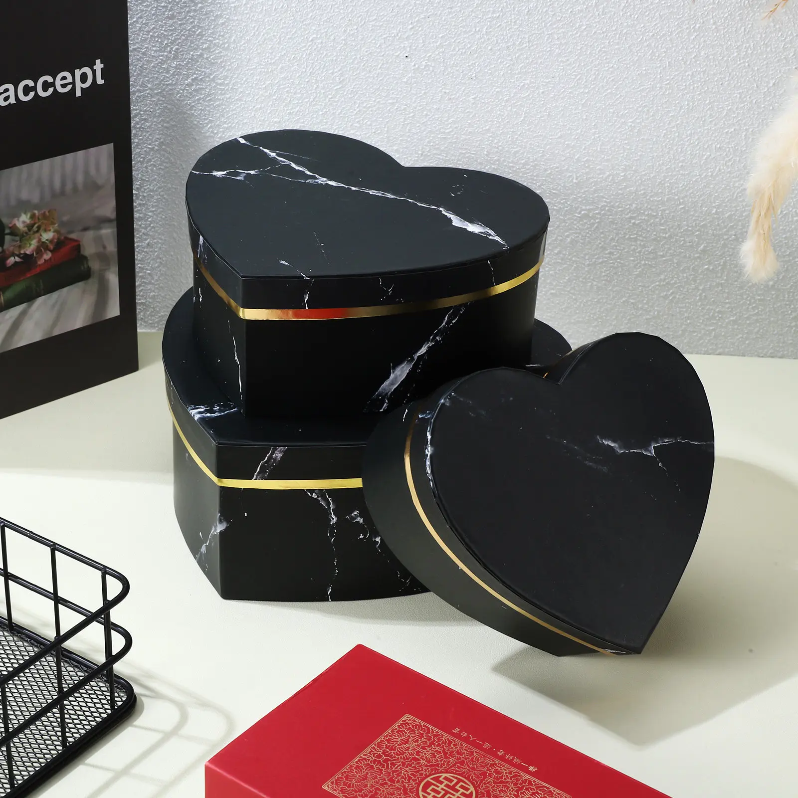 3Pcs Heart Shaped Floral Gift Boxes Set Sturdy Flower Packaging Box for Wedding Birthday Proposal Candy Chocolate Jewelry
3Pcs Heart Shaped Floral Gift Boxes Set Sturdy Flower Packaging Box for Wedding Birthday Proposal Candy Chocolate Jewelry
