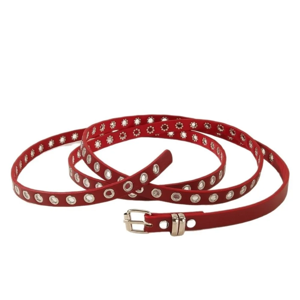 Adjustable PU Leather Waist Belt Gothic Extra Long Thin Double Layer Circle Chain Punk Retro Rivet Eyelet Knotted Belt Rock
Adjustable PU Leather Waist Belt Gothic Extra Long Thin Double Layer Circle Chain Punk Retro Rivet Eyelet Knotted Belt Rock