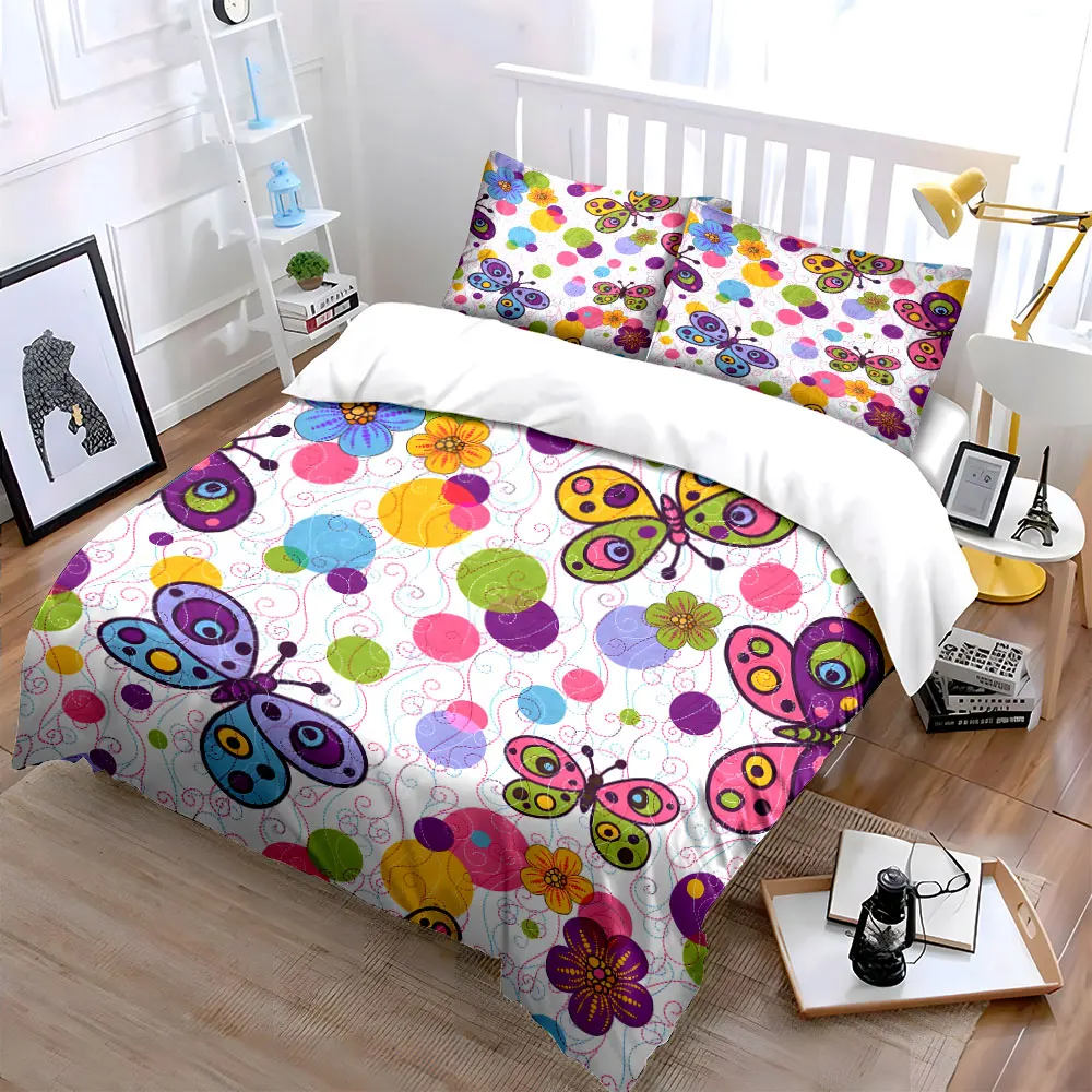 Butterfly and Floral Pattern Set kid's and adults' bedroom decor, Exquisite three-piece bedding set gift
Butterfly and Floral Pattern Set kid's and adults' bedroom decor, Exquisite three-piece bedding set gift