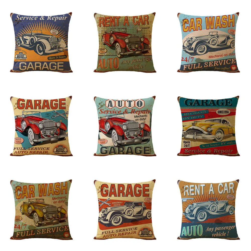 Vintage Car Pillowcase Auto Garage Pillow Case Double Bed Cushions Cover Room Aesthetics Home Decoration Sofa Bed 45x45 Cm
Vintage Car Pillowcase Auto Garage Pillow Case Double Bed Cushions Cover Room Aesthetics Home Decoration Sofa Bed 45x45 Cm