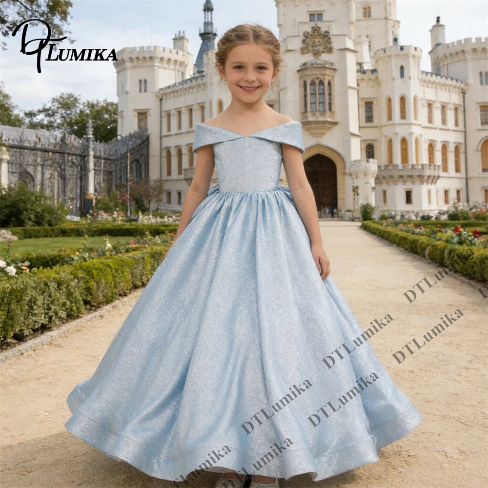 Ice Blue Little Princess Formal Gown for Kids, Wedding Flower Girl Dresses Cap Sleeve A Line Birthday Party Gown Children Dress
Ice Blue Little Princess Formal Gown for Kids, Wedding Flower Girl Dresses Cap Sleeve A Line Birthday Party Gown Children Dress