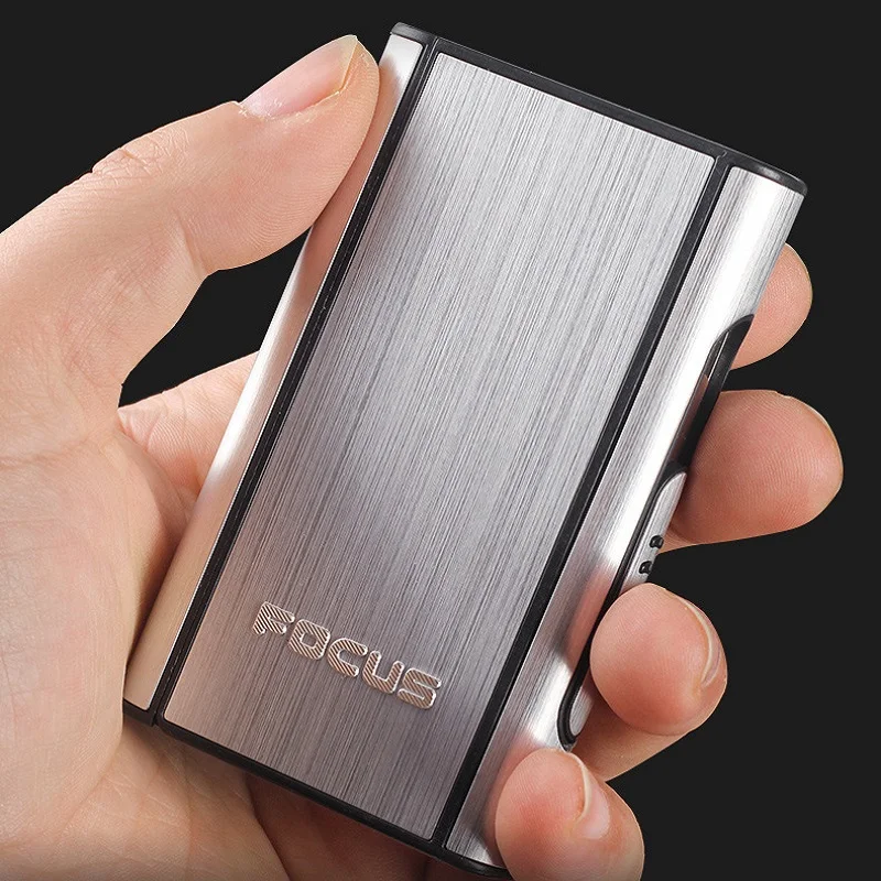 FOCUS Cigarette чехол шлифованный алюминий металлический Карманный держатель 8 шт. сигаретный чехол автоматический эжектор Серебряная коробка держатель
FOCUS Cigarette чехол шлифованный алюминий металлический Карманный держатель 8 шт. сигаретный чехол автоматический эжектор Серебряная коробка держатель