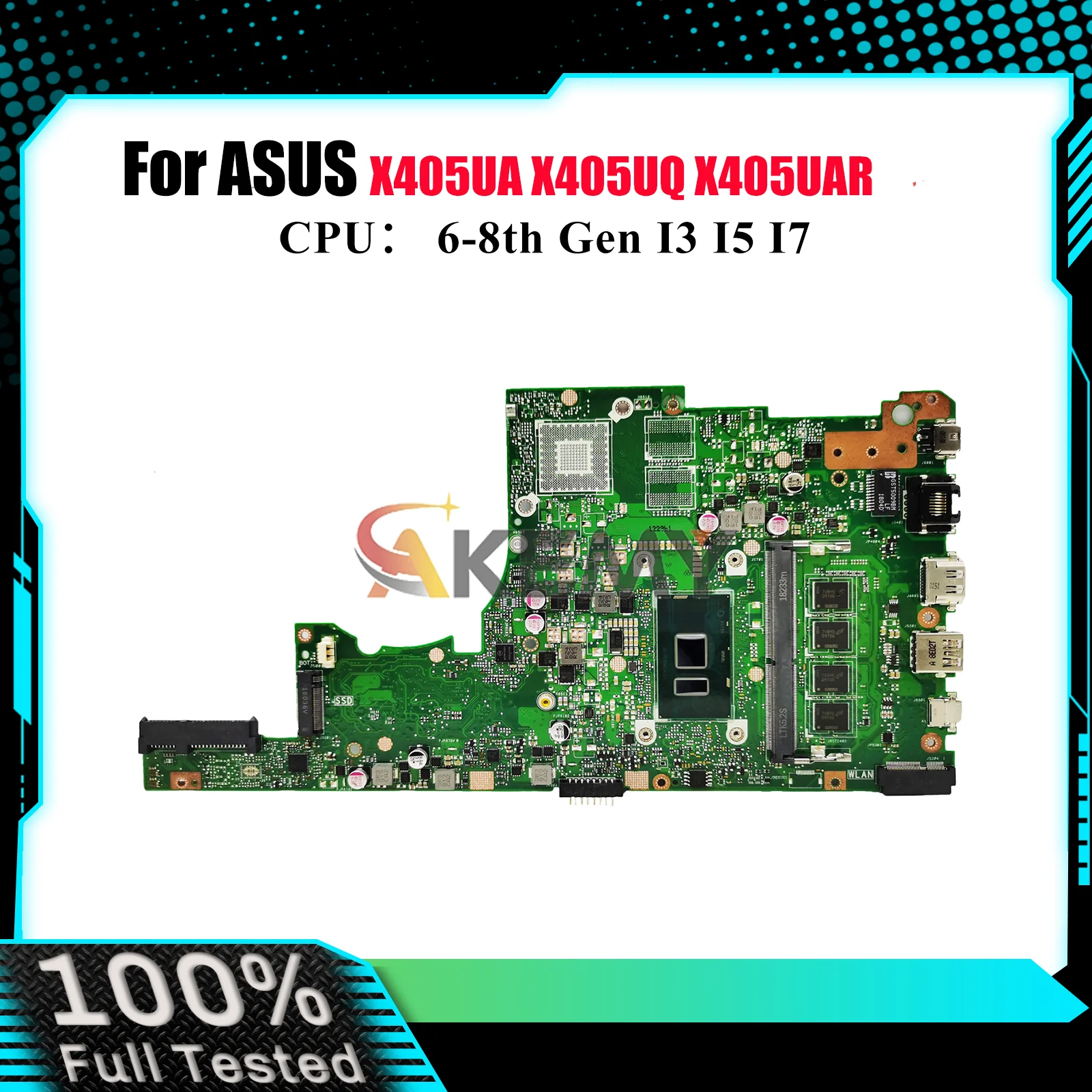 X405UA Laptop Motherboard For ASUS VivoBook V405U K405U S405U X405UQ A405U S4000U S4100U X405U X405UAR Mainboard W/ I3 I5 I7 CPU
X405UA Laptop Motherboard For ASUS VivoBook V405U K405U S405U X405UQ A405U S4000U S4100U X405U X405UAR Mainboard W/ I3 I5 I7 CPU