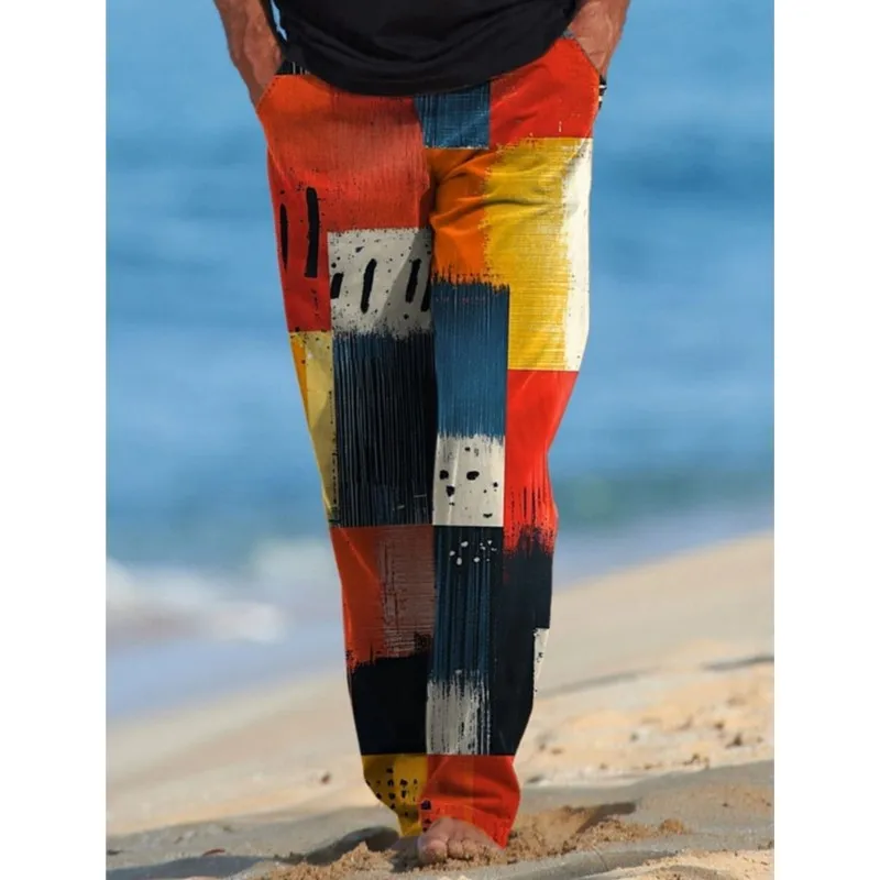 Men's Plaid Spliced Rework Casual Pants Elastic Hawaiian Ethnic Leisure Side Pocket Straight Leg Pants Summer Spring 3D Printing
Men's Plaid Spliced Rework Casual Pants Elastic Hawaiian Ethnic Leisure Side Pocket Straight Leg Pants Summer Spring 3D Printing