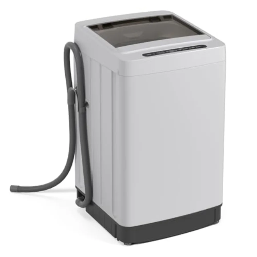 Portable washing machine for apartment, home, dorms, RV: 1.5 cu.ft compact washer in gray black with drain pump, LED display, 8
Portable washing machine for apartment, home, dorms, RV: 1.5 cu.ft compact washer in gray black with drain pump, LED display, 8