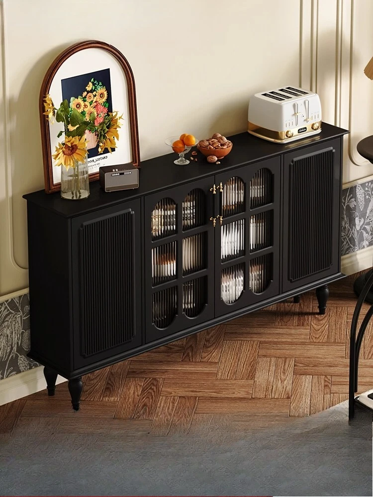 American retro dining 35cm ultra-thin black and white locker living room against the wall French solid wood entrance tea cabinet
American retro dining 35cm ultra-thin black and white locker living room against the wall French solid wood entrance tea cabinet