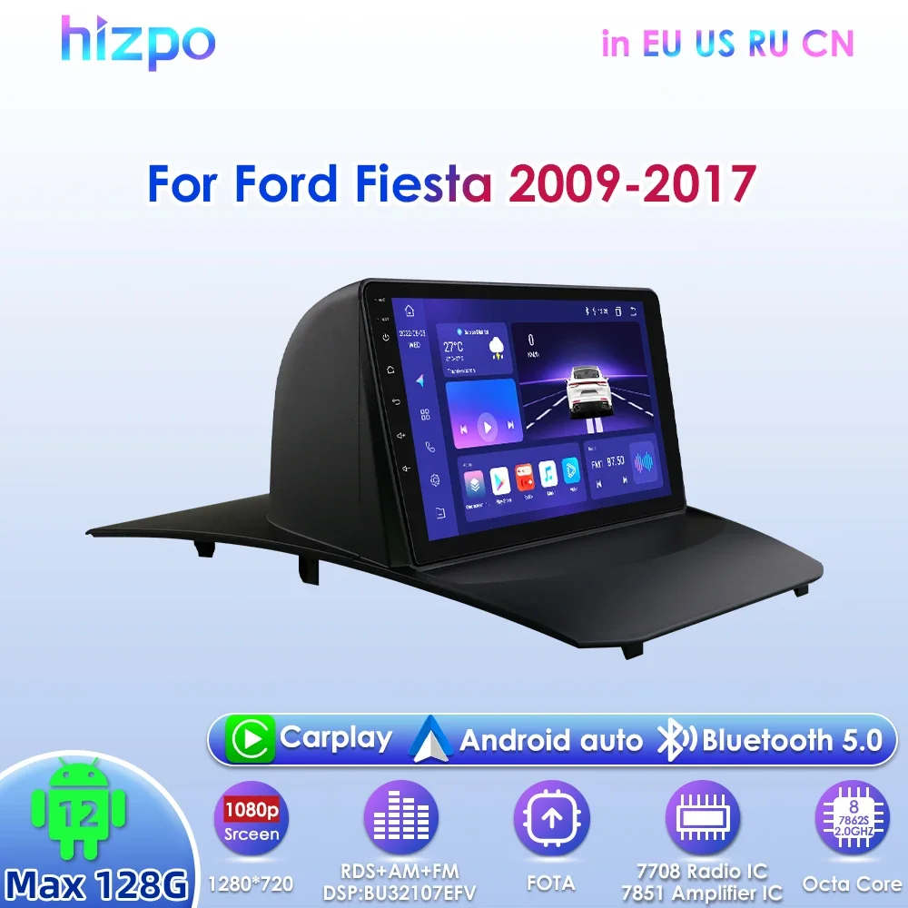 Автомобильное радио Hizpo Android12 9 дюймов для Ford Fiesta 2009-2017, мультимедийная навигация GPS RDS DSP 4G BT CarPlay UI7862, головное устройство
Автомобильное радио Hizpo Android12 9 дюймов для Ford Fiesta 2009-2017, мультимедийная навигация GPS RDS DSP 4G BT CarPlay UI7862, головное устройство