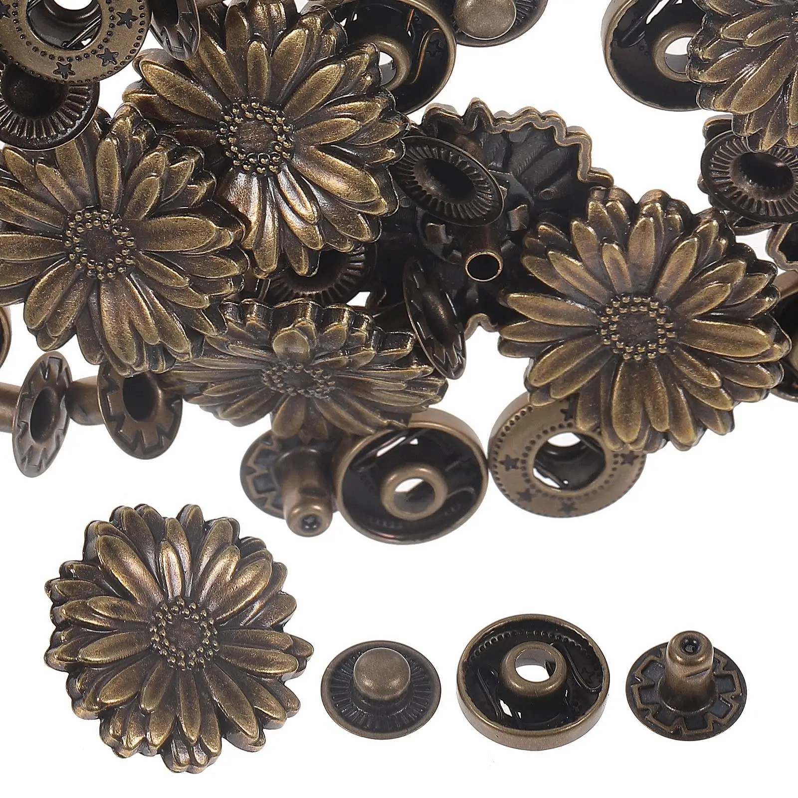 10 Sets Jumbo Ornaments Fasteners Clasp Button DIY Craft Accessories Alloy Snap Buttons Snapshot
10 Sets Jumbo Ornaments Fasteners Clasp Button DIY Craft Accessories Alloy Snap Buttons Snapshot