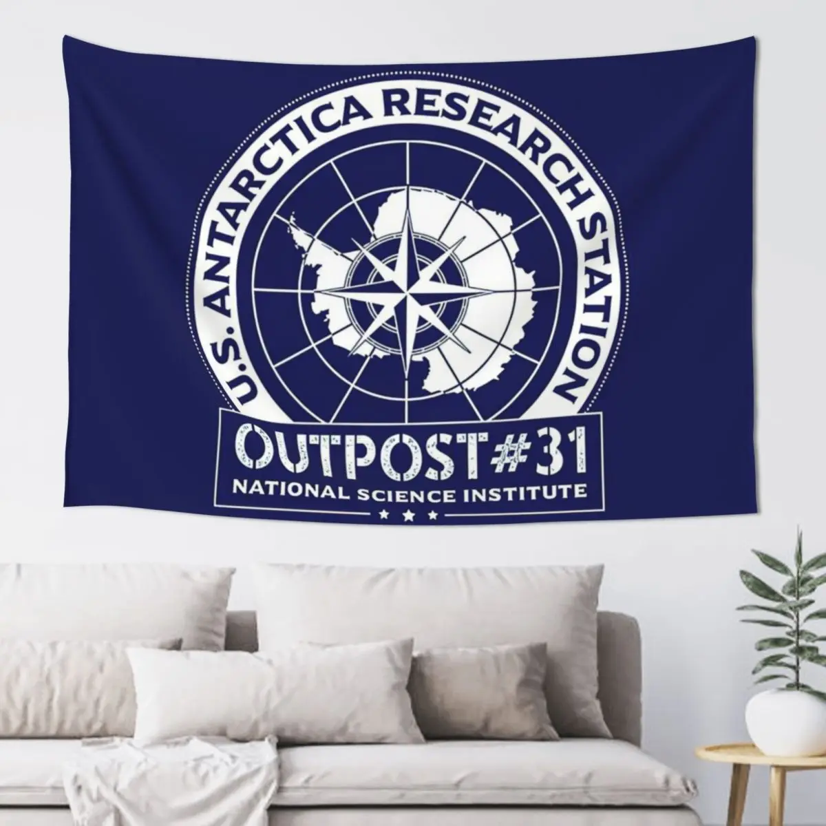 OUTPOST #31 - ANTARTICA RESEARCH STATION - BLUE Tapestry Christmas Decoration Anime Decor Tapestry
OUTPOST #31 - ANTARTICA RESEARCH STATION - BLUE Tapestry Christmas Decoration Anime Decor Tapestry