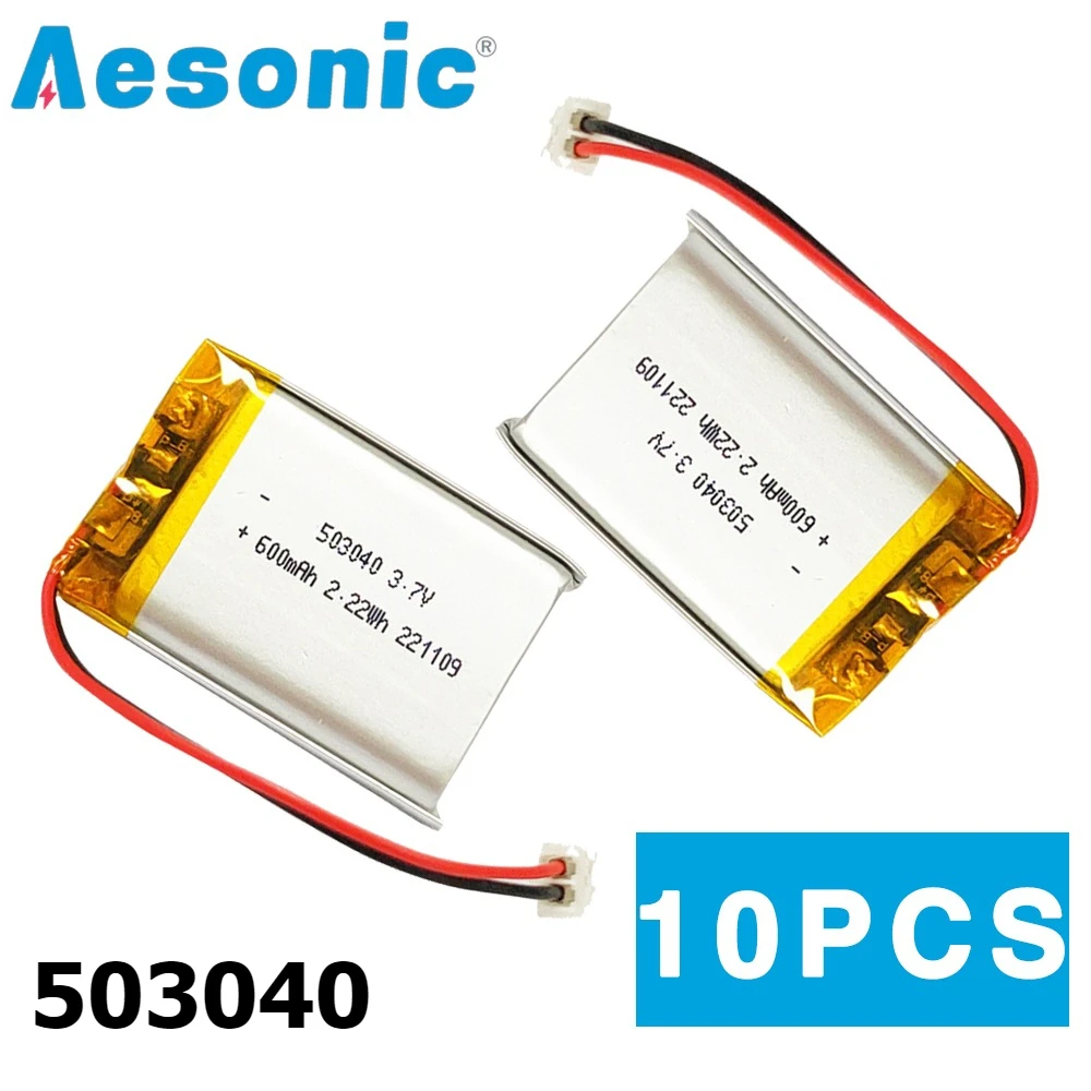 10 шт. 3,7 В 600 мАч LIPO аккумуляторная батарея 503040 053040 литий-ионные полимерные литиевые батареи для динамика радио видеомагнитофон светодиодный светильник GPS
10 шт. 3,7 В 600 мАч LIPO аккумуляторная батарея 503040 053040 литий-ионные полимерные литиевые батареи для динамика радио видеомагнитофон светодиодный светильник GPS