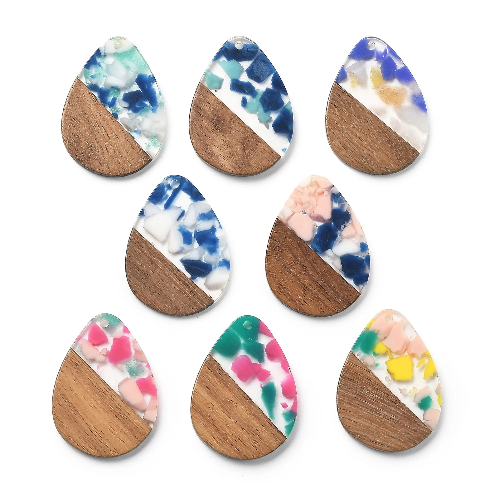 20pcs Resin Wooden Charms Teardrop Trapezoid Round Geometric Wood Pendant For Women Earring Diy Jewelry Making
20pcs Resin Wooden Charms Teardrop Trapezoid Round Geometric Wood Pendant For Women Earring Diy Jewelry Making