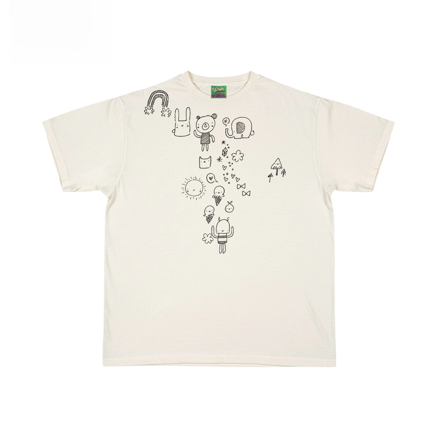 Interesting Soul Oversize Graffiti Sketch Design T-Shirt for College Students Short Sleeve Worn-In Look Chinese Brand
Interesting Soul Oversize Graffiti Sketch Design T-Shirt for College Students Short Sleeve Worn-In Look Chinese Brand