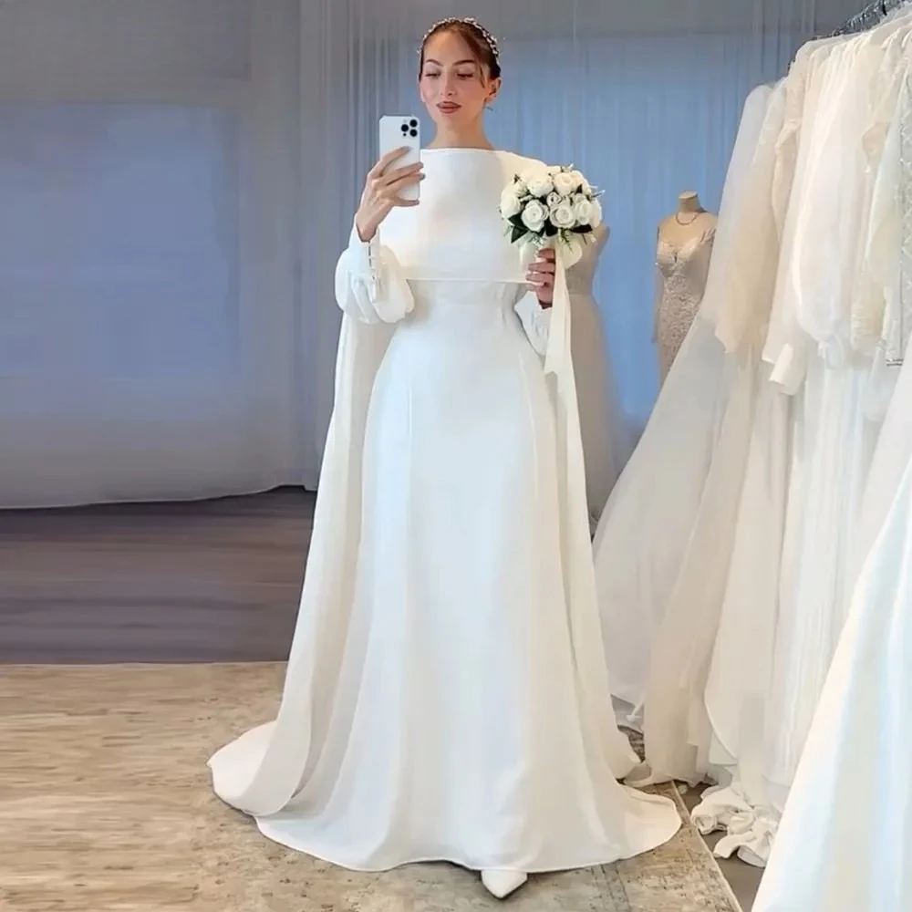 Arabic Wedding Dresses Customized Long Sleeves White Ivory Mermaid Bridal Gown Vestidos De Novia
Arabic Wedding Dresses Customized Long Sleeves White Ivory Mermaid Bridal Gown Vestidos De Novia