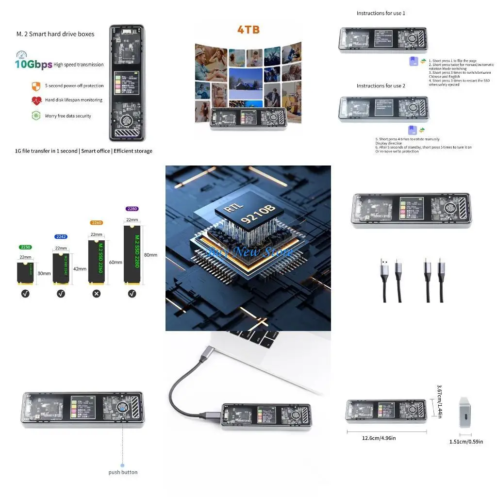 20CE Корпус M.2 NVMe SSD Корпус SSD USB 3.2 Gen2 M.2 Коробка для жесткого диска
20CE Корпус M.2 NVMe SSD Корпус SSD USB 3.2 Gen2 M.2 Коробка для жесткого диска