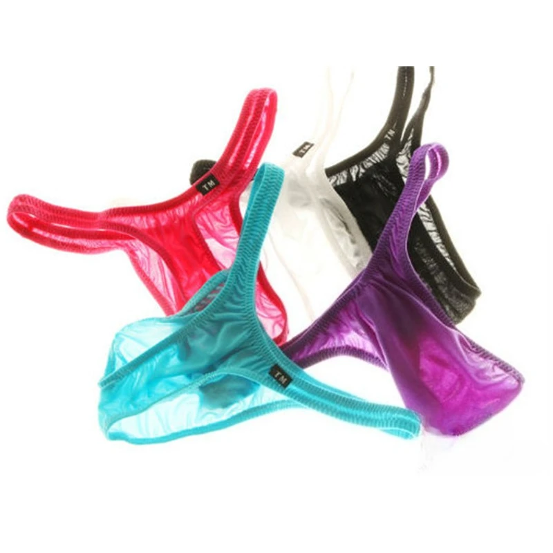 Silky Elastic Men's Bikini Briefs, Low-rise High-cut Sheer Triangle Underwear
Silky Elastic Men's Bikini Briefs, Low-rise High-cut Sheer Triangle Underwear