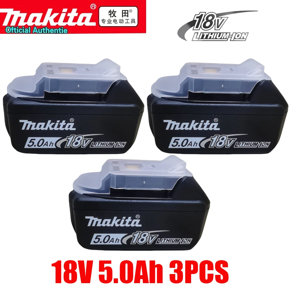 Makita 18V6.0Ah rechargeable LED lithium-ion power tool battery 100% original LXT BL1860B BL1860 BL1850 BL1830 replaceable
Makita 18V6.0Ah rechargeable LED lithium-ion power tool battery 100% original LXT BL1860B BL1860 BL1850 BL1830 replaceable