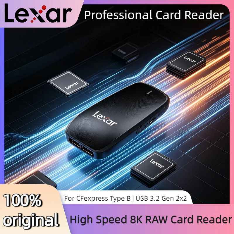 CFexpress Type B Lexar Professional Card Reader USB 3.2 Gen 2x2 RAW 8K for Laptop Accessories Multi Smart CF Reader
CFexpress Type B Lexar Professional Card Reader USB 3.2 Gen 2x2 RAW 8K for Laptop Accessories Multi Smart CF Reader