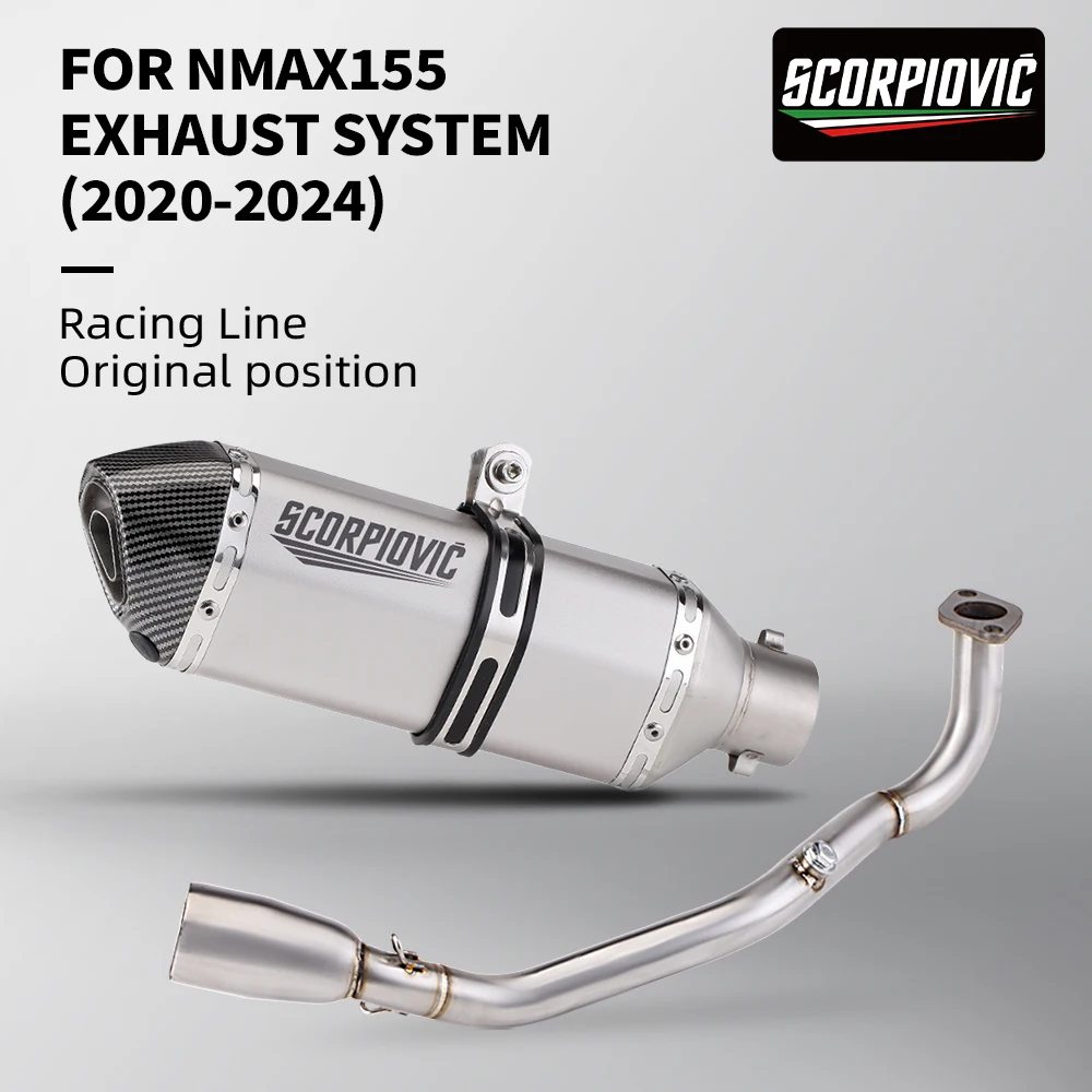 NMAX155 motorcycle exhaust front stainless steel pipe neck suitable for NMAX155 MAX155 370mm system set 2020-2024
NMAX155 motorcycle exhaust front stainless steel pipe neck suitable for NMAX155 MAX155 370mm system set 2020-2024