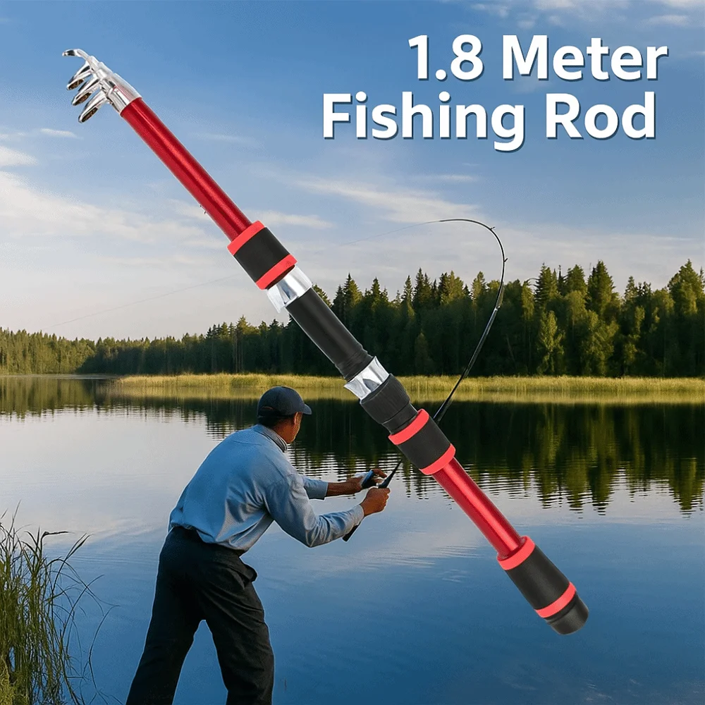 Fishing Supplies Portable Telescopic Fishing Rod Hard Spinning Mini Fishing Pole Ultra Short 1.8m Fishing Hand Pole Beginner
Fishing Supplies Portable Telescopic Fishing Rod Hard Spinning Mini Fishing Pole Ultra Short 1.8m Fishing Hand Pole Beginner