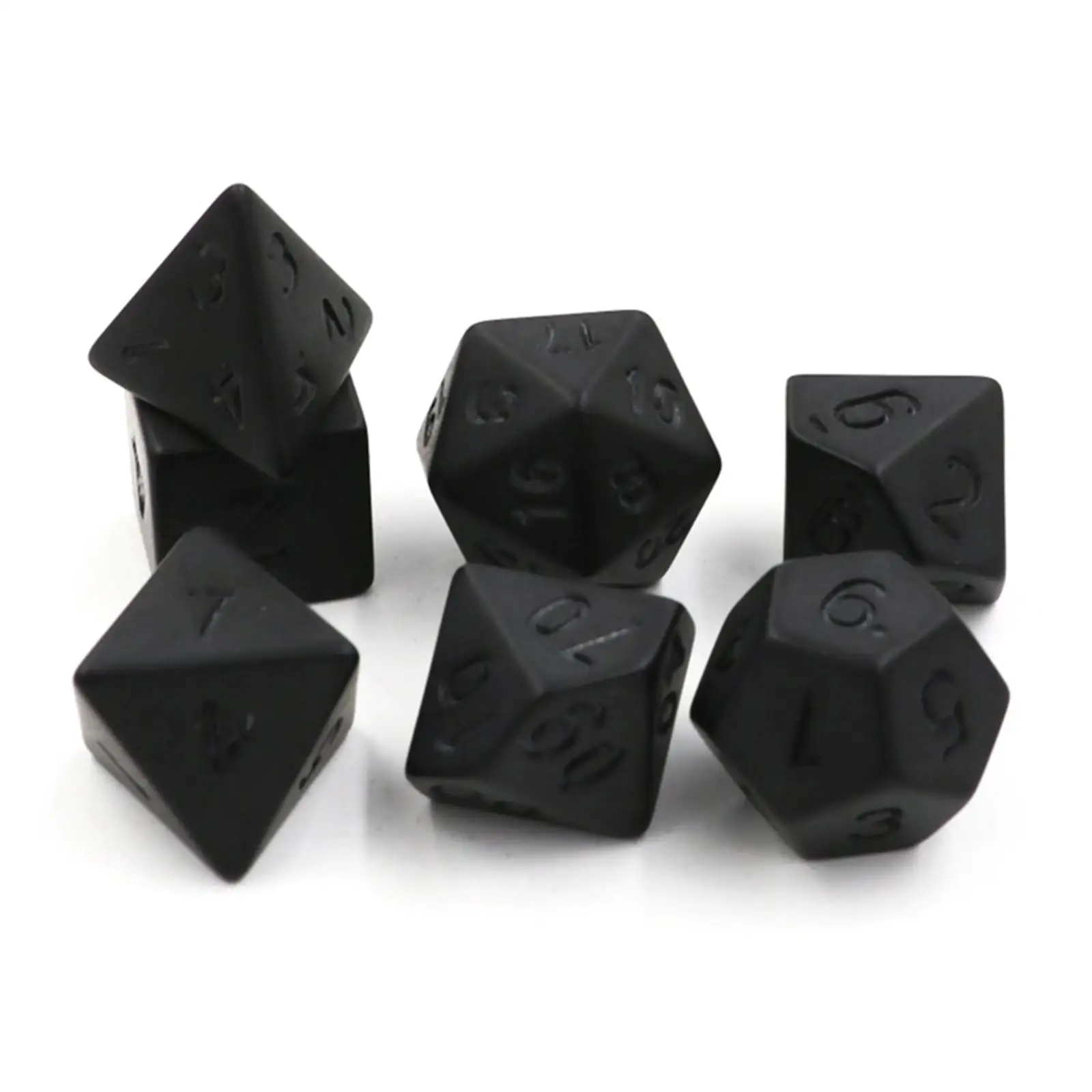 7 Pieces Polyhedral Dice black Dices for Table Game Math Games
7 Pieces Polyhedral Dice black Dices for Table Game Math Games